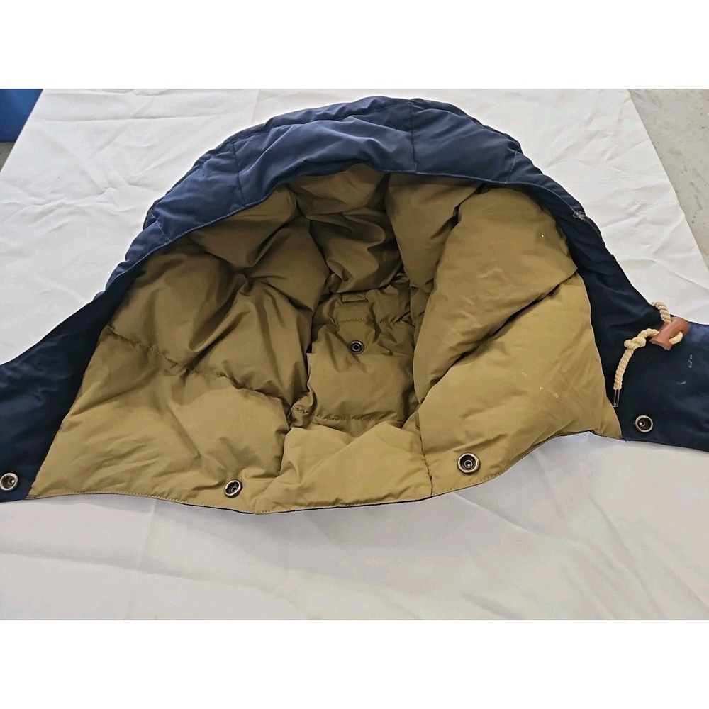 Polo Ralph Lauren Down Puffer Hood Replacement Navy Blue Lightweight - Picture 5 of 6